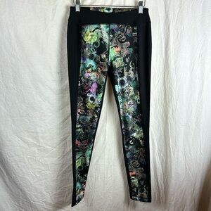 Cynthia Rowley Full Length Legging Women’s Size Small Black Floral Print
